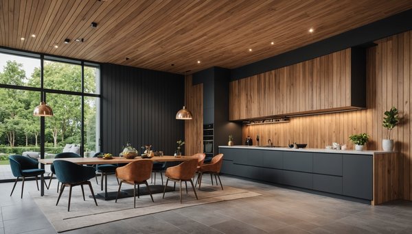 Explore contemporary open-joint weo cladding options for chic interiors